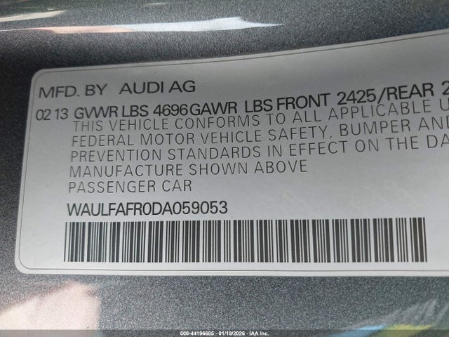 2013 AUDI A5 WAULFAFR0DA059053 Photo 8