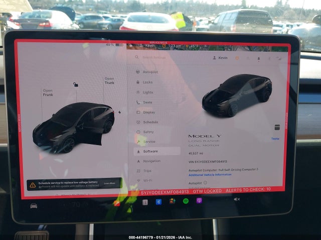 Продаж на аукціоні авто 2021 Tesla Model Y Long Range Dual Motor All-wheel Drive, vin: 5YJYGDEEXMF084913, номер лоту: 44196779