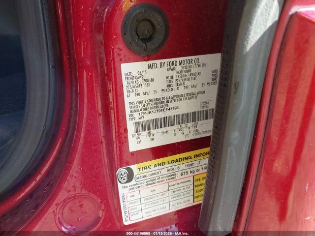 2015 FORD EXPEDITION EL 1FMJK1JT9FEF43593 Photo 8