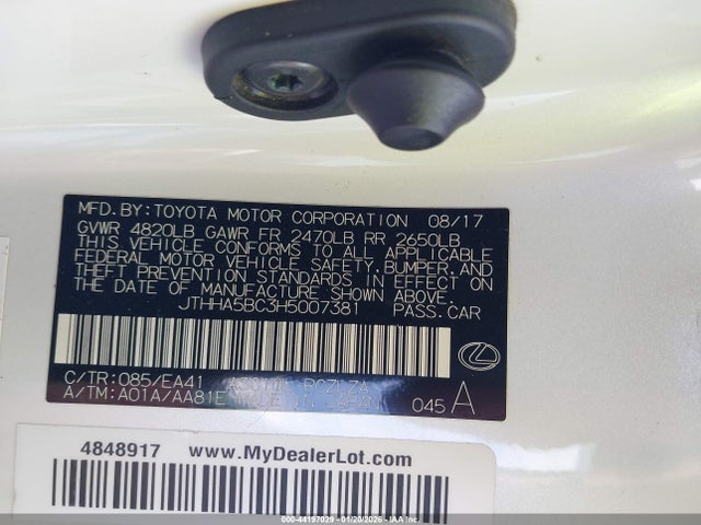 2017 LEXUS RC 200T JTHHA5BC3H5007381 Photo 8