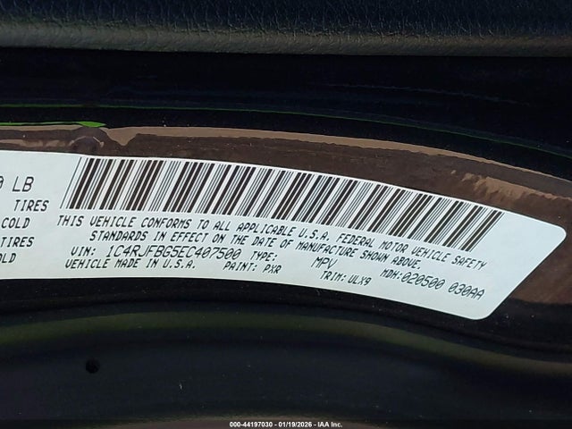 Jeep Grand Cherokee Limited 2014 1C4RJFBG5EC407500 Image 9