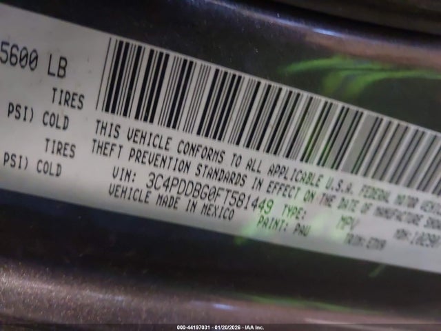 2015 DODGE JOURNEY 3C4PDDBG0FT581449 Photo 8