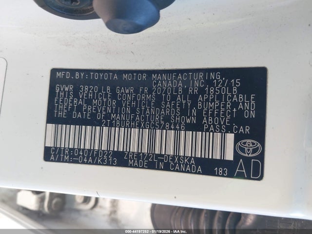 Toyota Corolla S Plus 2016 2T1BURHEXGC578446 Image 9