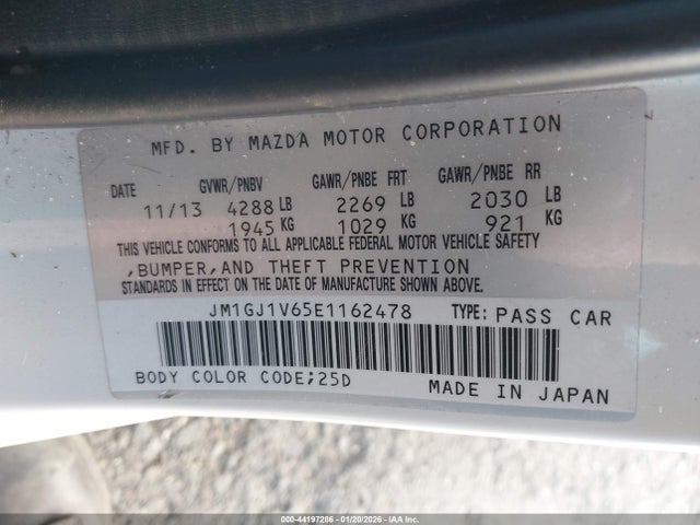 JM1GJ1V65E1162478 Mazda Mazda6 I Touring