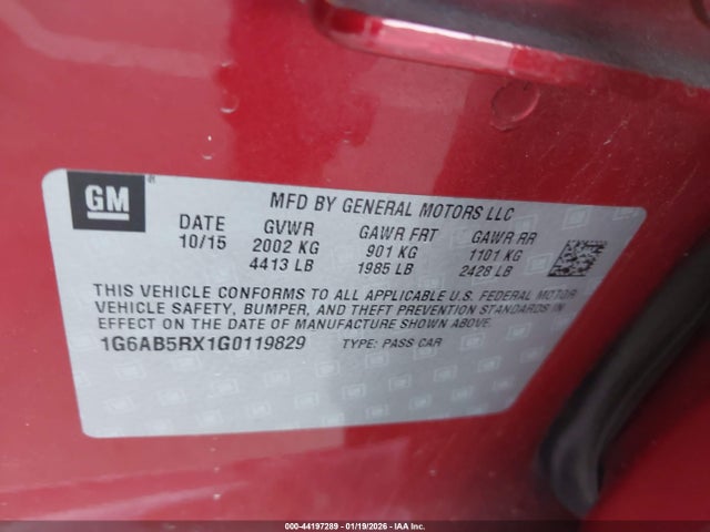 2016 CADILLAC ATS 1G6AB5RX1G0119829 Photo 8