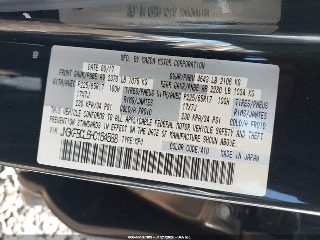 Mazda Cx-5 Touring 2017 JM3KFBCL6H0164588 Image 9