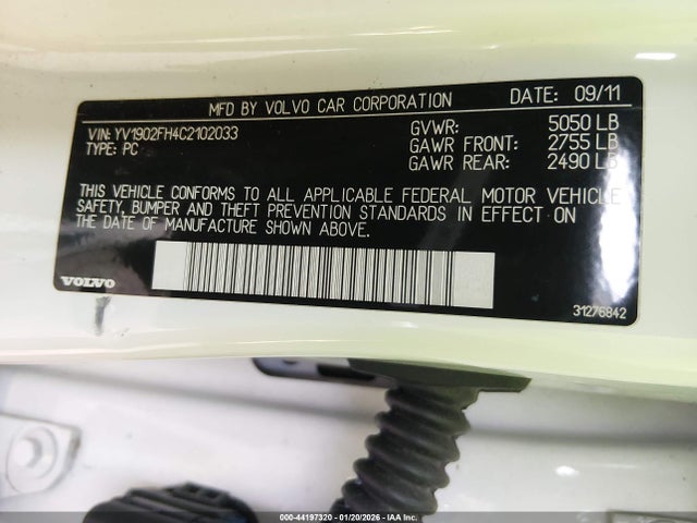 2012 VOLVO S60 YV1902FH4C2102033 Photo 8