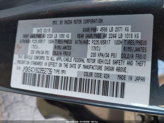 2016 MAZDA CX-5 JM3KE4CY8G0652739 Photo 8