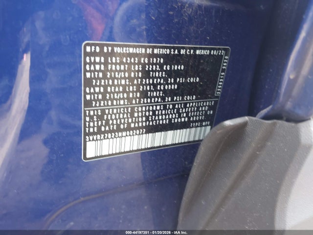 3VVRX7B23NM082077 Volkswagen Taos 1.5t Se