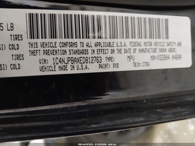 1C4NJPBAXED812763 Jeep Patriot Altitude
