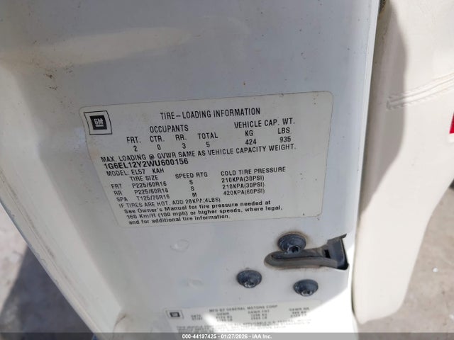 1998 CADILLAC ELDORADO 1G6EL12Y2WU600156 Photo 8