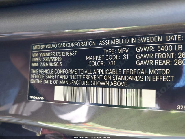 2025 VOLVO XC60 YV4M12RJ7S1216637 Photo 8