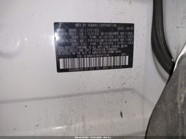 4S4WMARD9M3447548 Subaru Ascent Touring