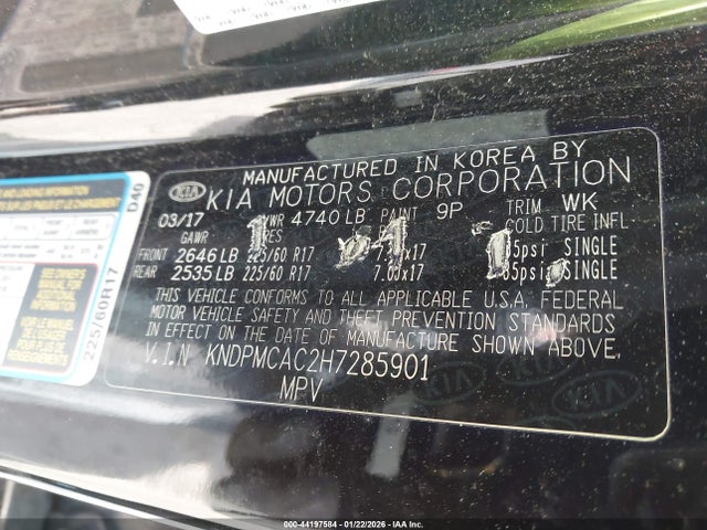 Aukcja sprzedaży 2017 Kia Sportage Lx, vin: KNDPMCAC2H7285901, numer aukcji: 44197584