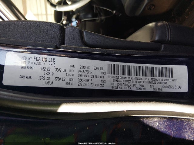 1C4RJFAG9GC414471 Jeep Grand Cherokee Laredo
