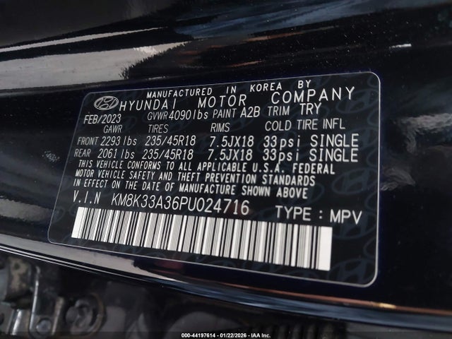 KM8K33A36PU024716 Hyundai Kona N Line