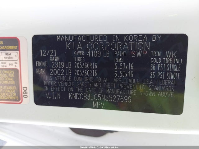 2022 KIA NIRO KNDCB3LC5N5527699 Photo 8