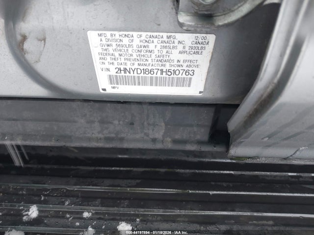 2001 ACURA MDX 2HNYD18671H510763 Photo 8