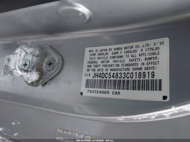2003 ACURA RSX JH4DC54833C018919 Photo 8