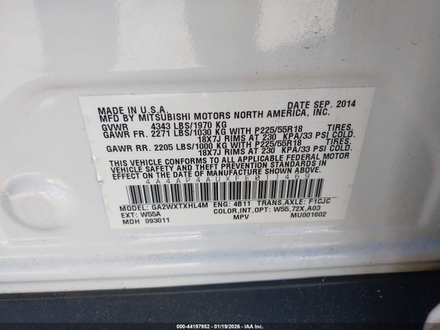2015 MITSUBISHI OUTLANDER SPORT 4A4AP4AUXFE011469 Photo 8