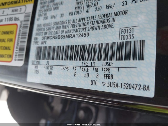 2021 FORD BRONCO SPORT 3FMCR9B65MRA12459 Photo 8