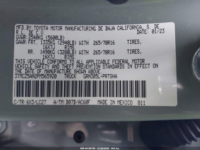 3TMCZ5AN2PM565920 Toyota Tacoma Trd Off Road