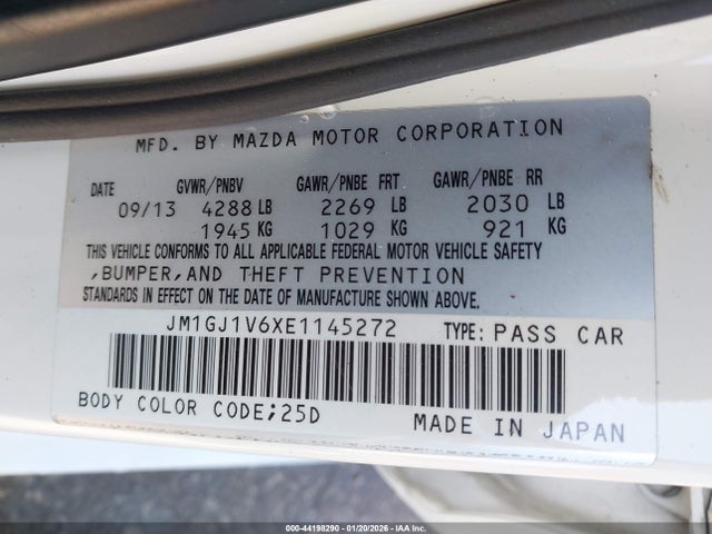 JM1GJ1V6XE1145272 Mazda py