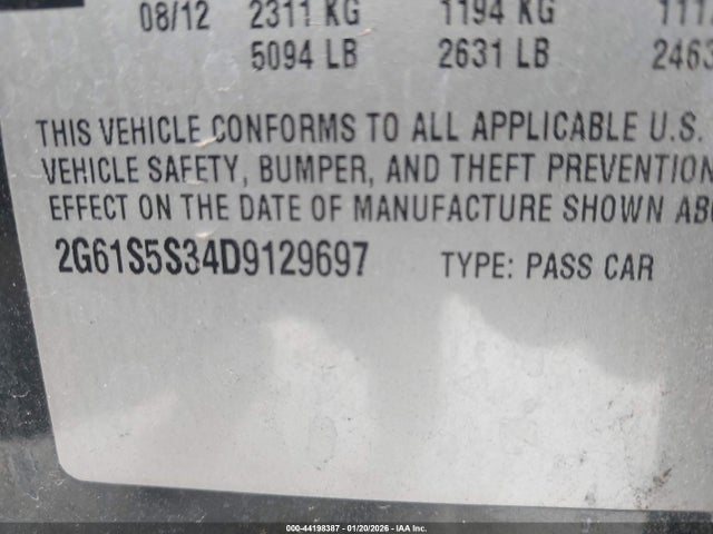 2013 CADILLAC XTS 2G61S5S34D9129697 Photo 8