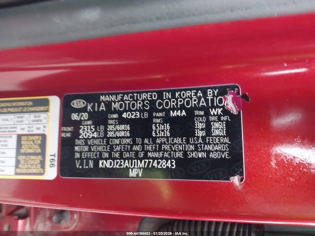 KNDJ23AU1M7742843 KIA SOUL S