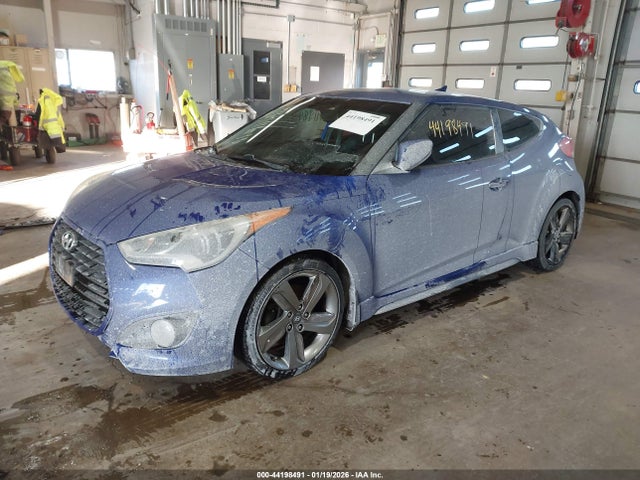 Hyundai Veloster Turbo W/black 2014 KMHTC6AEXEU183517 Image 2