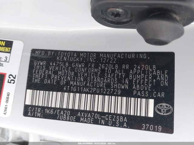 Toyota CAMRY SE 2023 4T1G11AK2PU122729 Image 9