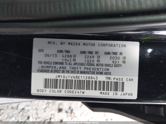 JM1GJ1V68E1128843 Mazda Mazda6 I Touring