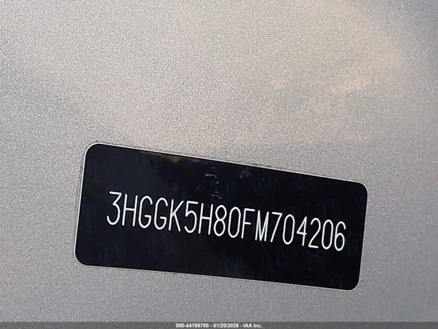 3HGGK5H80FM704206 Honda Fit Ex/ex-l