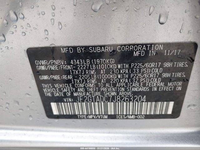 2018 SUBARU CROSSTREK JF2GTADC7J8263204 Photo 8