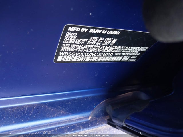 2022 BMW M8 GRAN COUPE WBSGV0C03NCJ04010 Photo 8