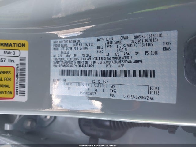 1FMEE9BP4RLB13401 Ford Bronco Badlands