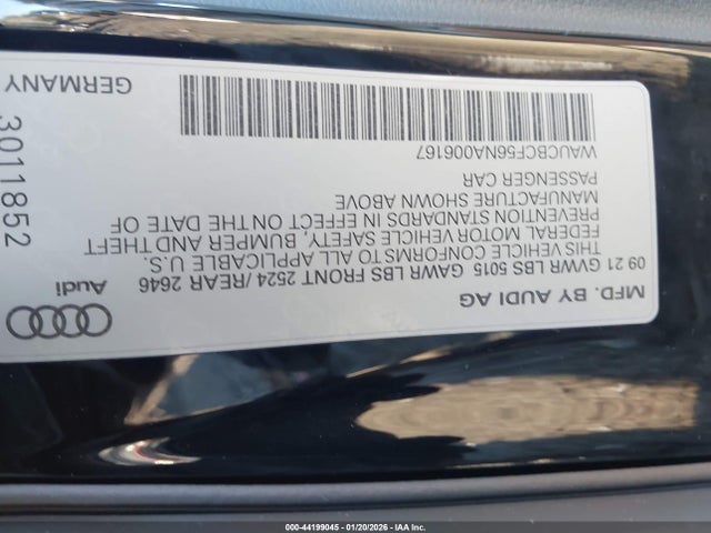 2022 AUDI A5 SPORTBACK WAUCBCF56NA006167 Photo 8