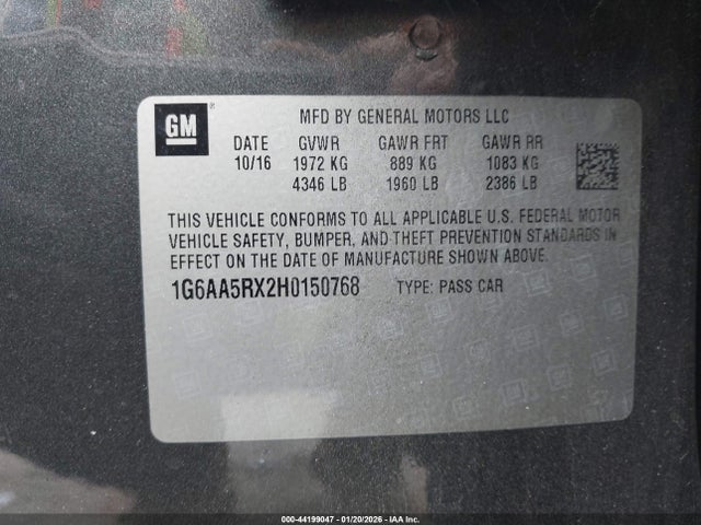 2017 CADILLAC ATS 1G6AA5RX2H0150768 Photo 8