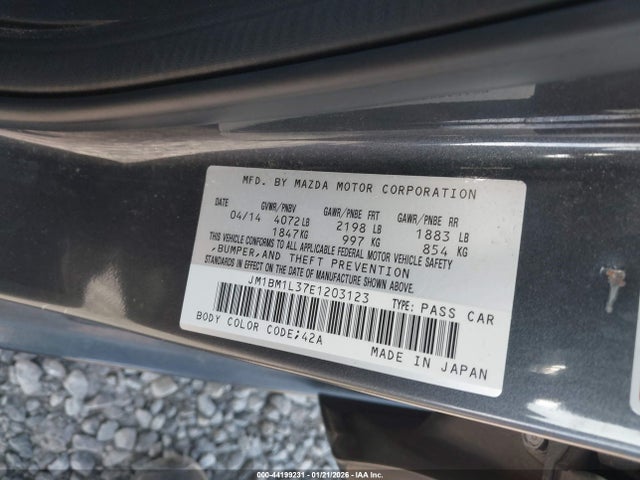 JM1BM1L37E1203123 Mazda Mazda3 S Touring