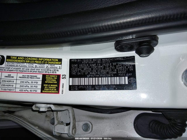 4T1KZ1AK3PU079876 Toyota Camry Xse V6