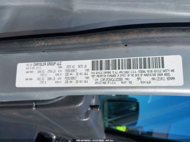 2012 JEEP LIBERTY 1C4PJMCKXCW123399 Photo 8