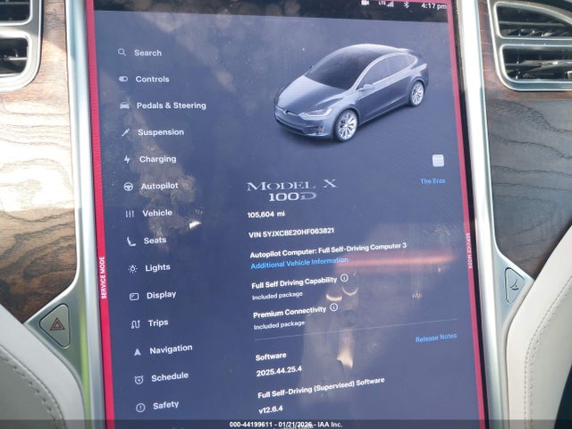 2017 TESLA MODEL X 5YJXCBE20HF063821 Photo 6