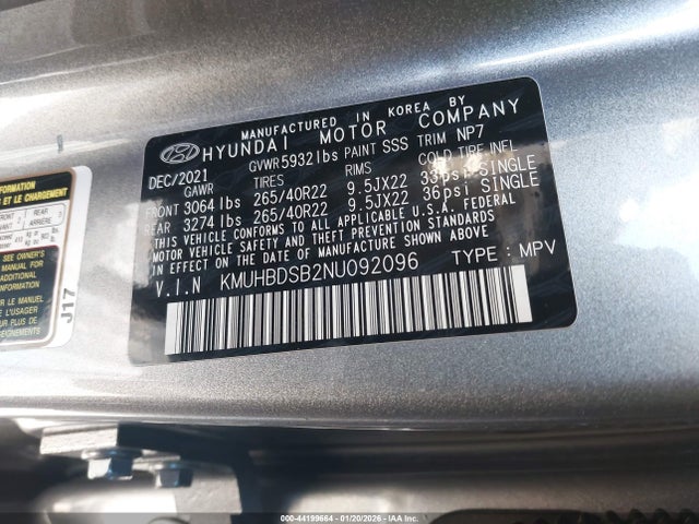 2022 GENESIS GV80 KMUHBDSB2NU092096 Photo 8