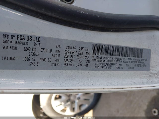 3C4PDCAB7KT858902 Dodge Journey Se Value Package