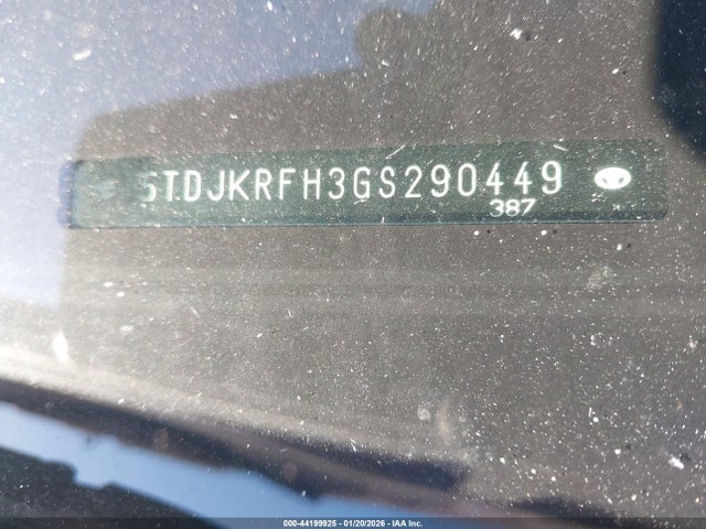 5TDJKRFH3GS290449 Toyota Highlander Xle V6