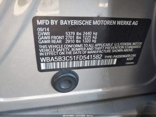 2015 BMW 535I WBA5B3C51FD541582 Photo 8