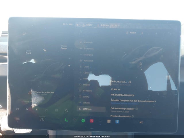 Aukcja sprzedaży 2025 Tesla Model 3, vin: 5YJ3E1EA0SF888274, numer aukcji: 44200075