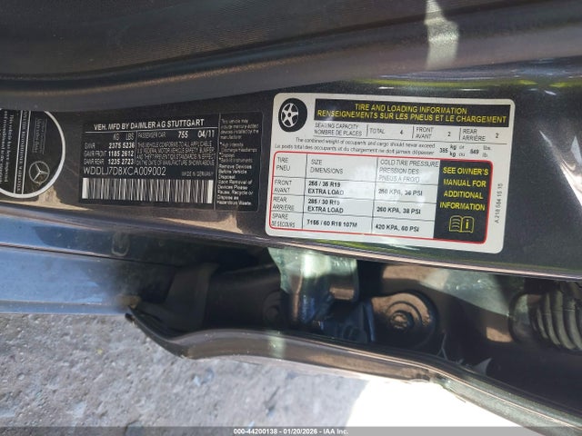 2012 MERCEDES-BENZ CLS 550 WDDLJ7DBXCA009002 Photo 8