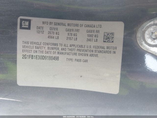 2013 CHEVROLET CAMARO 2G1FB1E30D9180498 Photo 8