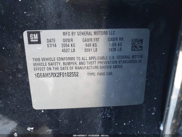 2015 CADILLAC ATS 1G6AH5RX2F0102552 Photo 8